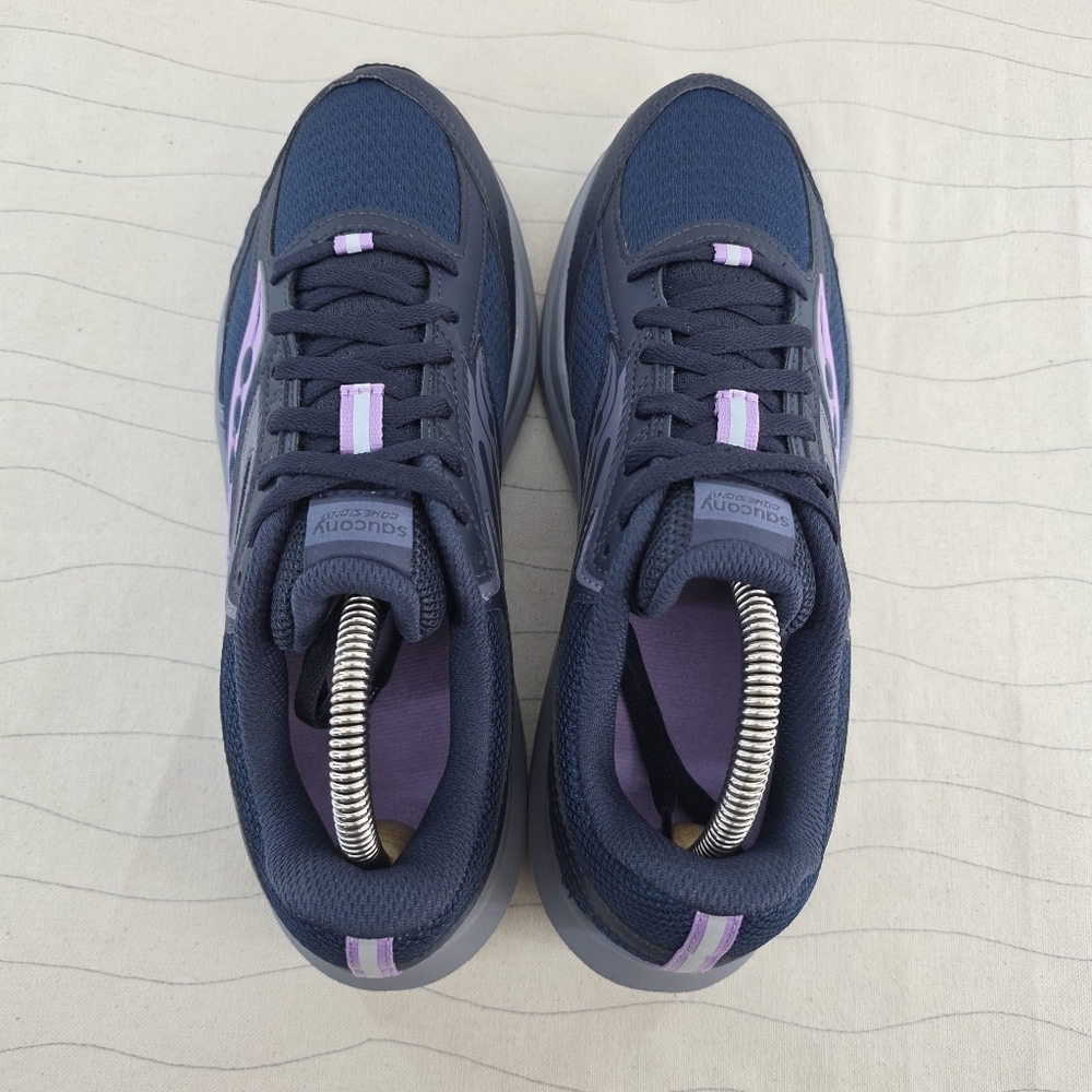 Saucony Womens Cohesion 17 Navy Blue Running Shoes Sneakers 10944-209 Size 9 EUC - Picture 6 of 10